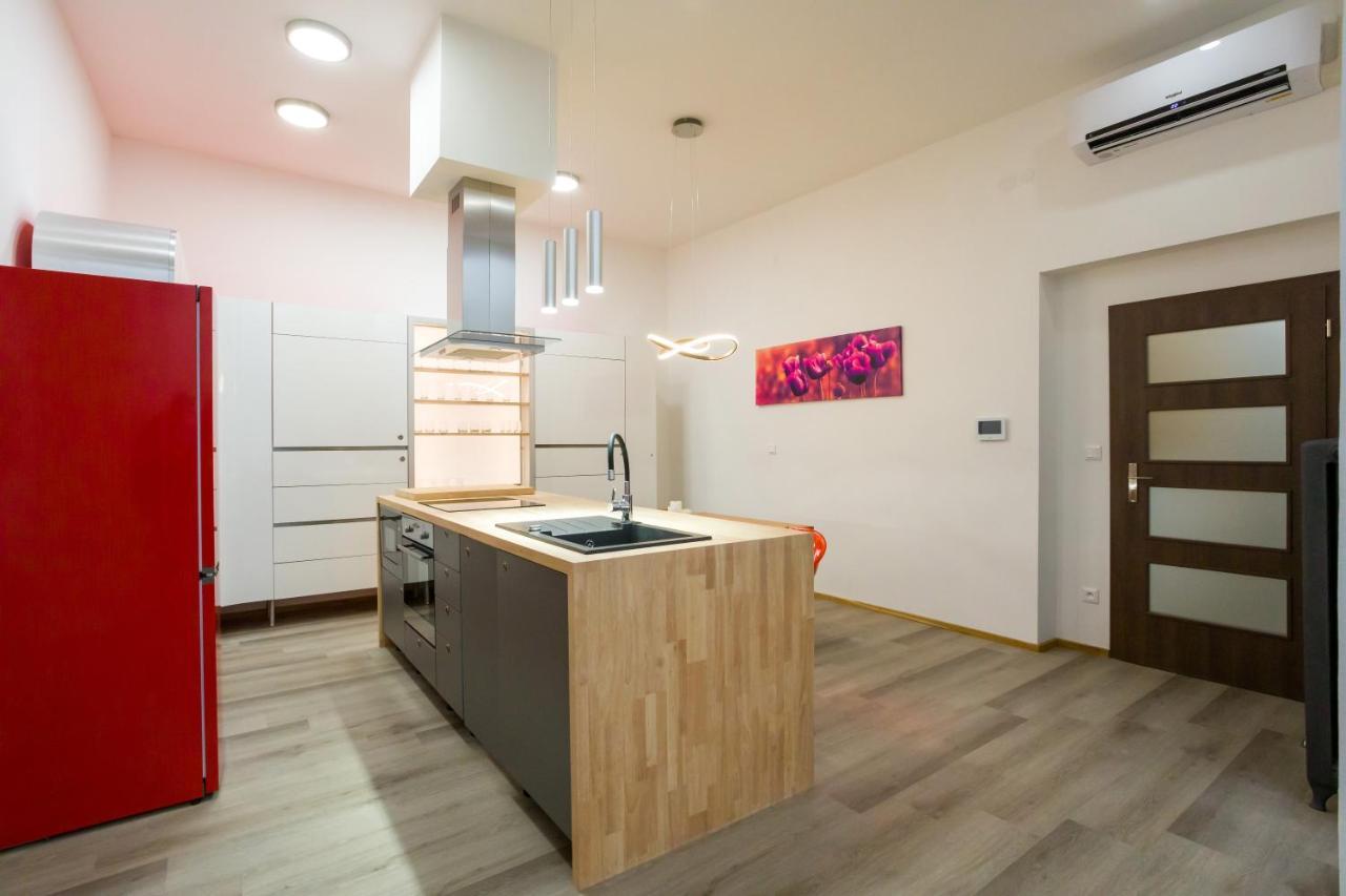 Luxusni Velky Apartman S Terasou V Centru Litomysle Exterior photo